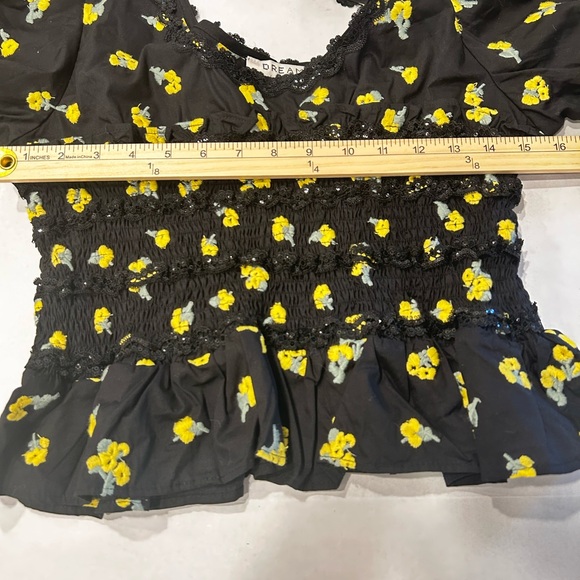NWT Sister Jane Pasture Embroidered Puff Sleeve Floral Top Size‎ XL - Picture 7 of 10